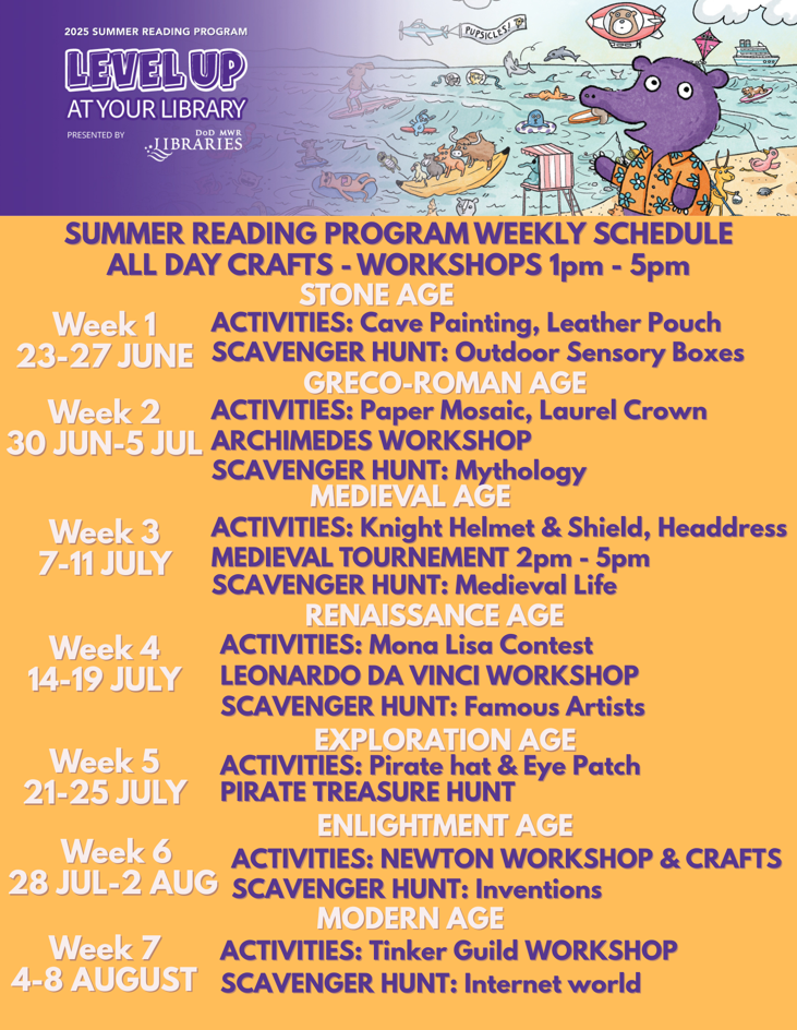 JFC Library Summer Activities 